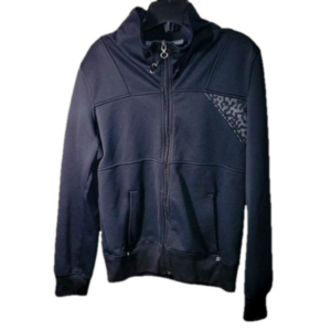 acg nikefit therma collared zip down medium black zippered pockets sweaterjacket